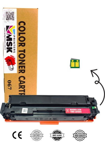 I-Sensys LBP-631CW Muadil Kırmızı Toner