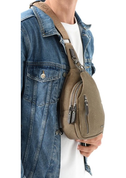 Erkek Bady Bag Göğüs Çantası Kanvas Kumaş Sırt Çantası 27*17 cm Günlük Omuz Çantası fiyatları