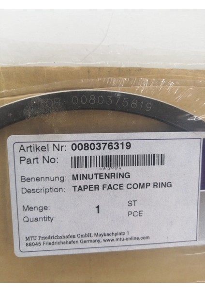 MTU Top Compression Ring 0080375819
