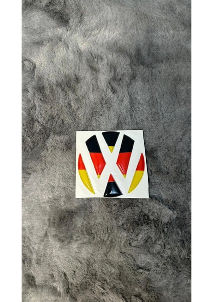 Volkswagen Logo Içi Uyumlu Almanya Damla Sticker Etiket