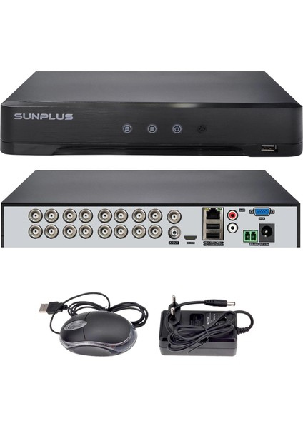 SP-16200 Ahd Dvr Kayıt Cihazı 16 Kanal 5 mp Xmeye