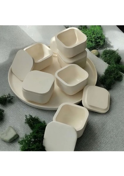 Dekoratif Kapaklı Takı Aksesuar Kutusu 5 Adet Mini Organizer fırsatları