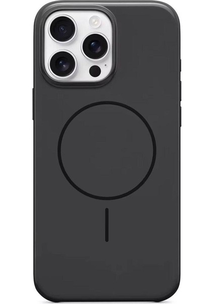 Apple iPhone 16 Pro Max Kılıf Magsafe Özellikli Parlak Sert Mermer Silikon Kapak