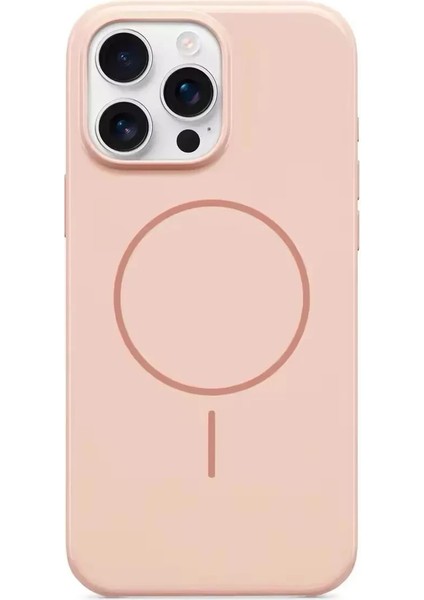 Apple iPhone 16 Kılıf Magsafe Özellikli Parlak Sert Mermer Silikon Kapak