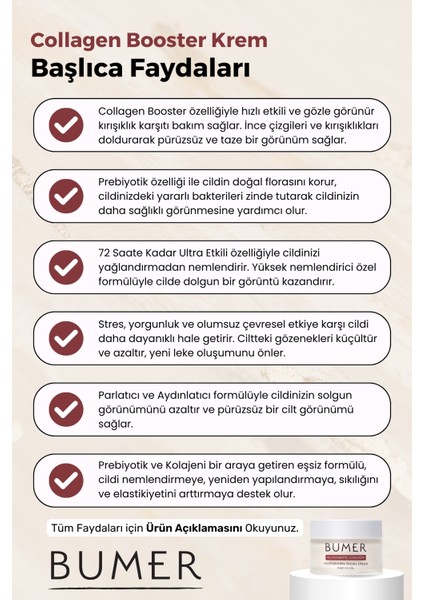 Prebiyotik Yoğun Etkili Nemlendirici Yüz Bakım Kremi 30ML. modelleri