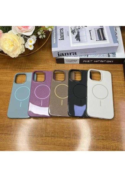 Apple iPhone 16 Kılıf Magsafe Özellikli Parlak Sert Mermer Silikon Kapak fırsatları