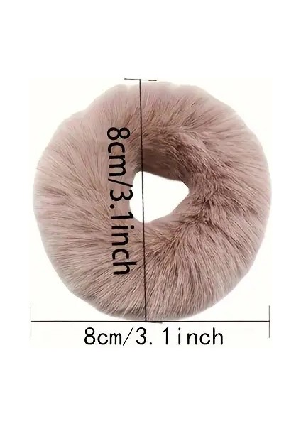 5 Çift Pastel Soft Renklerde Peluş Elastık Sac Tokası.açıklamayı Okumadan Sipariş Vermeyın Lütfen