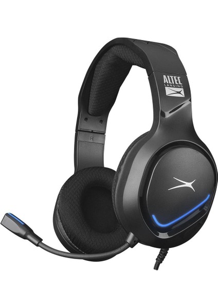 Lansing ALGH9603 Siyah Ps4-Xbox-Mobil Uyumlu Usb+3.5mm Mavi Ledli Gaming Mikrofonlu Kulaklık
