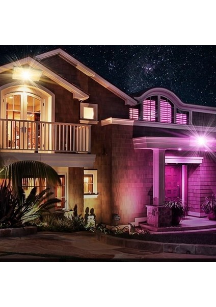 Kumandalı LED Işık Dış Cephe Aydınlatması çok Renkli Rgb led Panel Işık Partiled Aydınlatma (4825)