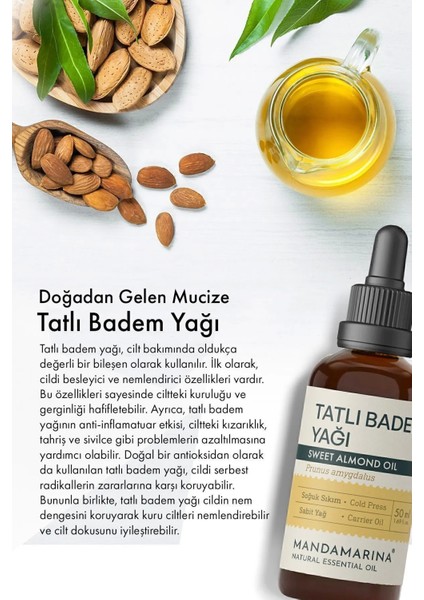 Tatlı Badem Yağı 50 ml