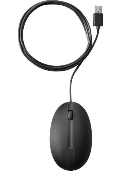 320M 9VA80AA 1200DPI Siyah USB Kablolu Mouse Kablo Uzunluğu 1,8mt