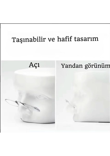 (3.00 Numara) Anahtarlıklı Mini Gözlük, Burun Üstü Bacaksız Mini Okuma Gözlük