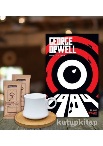 1984 Kutupkitap Bambu Fincan Türk Kahvesi Kişiye Özel Not 1984 George Orwell Kitap Hediye Seti Ürü
