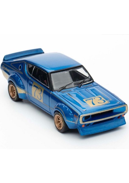 1:64 Diecast Nissan Skyline 2000 Gt-R KPGC110 Racing Concept Blue Inno Model Araba
