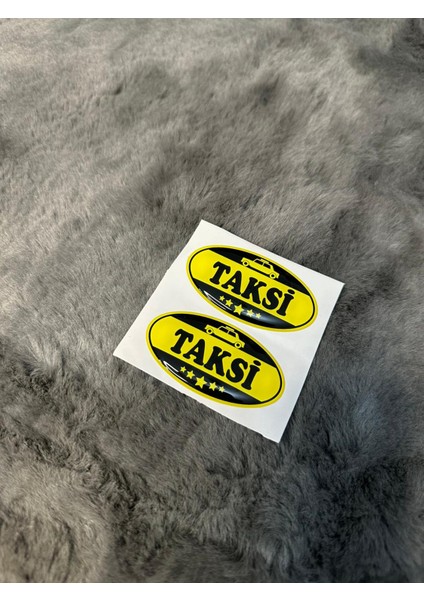 Taksi Damla Sticker Etiket 2'li Taksi Arabası Taksiler Için 6.5cm