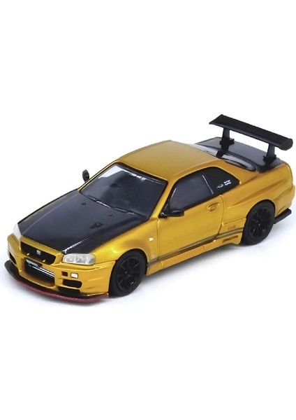 1:64 Diecast Nissan Skyline Gt-R (R34) "top Secret" Tokyo Auto Salon 2024 Inno Model Araba