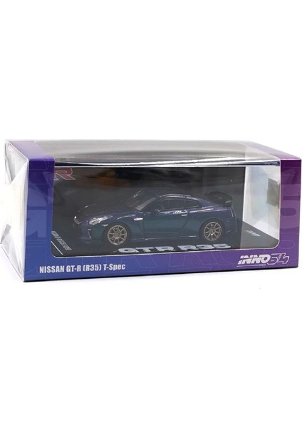 1:64 Diecast Nissan Gt-R T-Spec Midnight Purple Inno Model Araba
