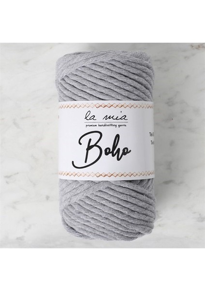 Boho Gri Büküm Makrome İpi- L031 - 33986