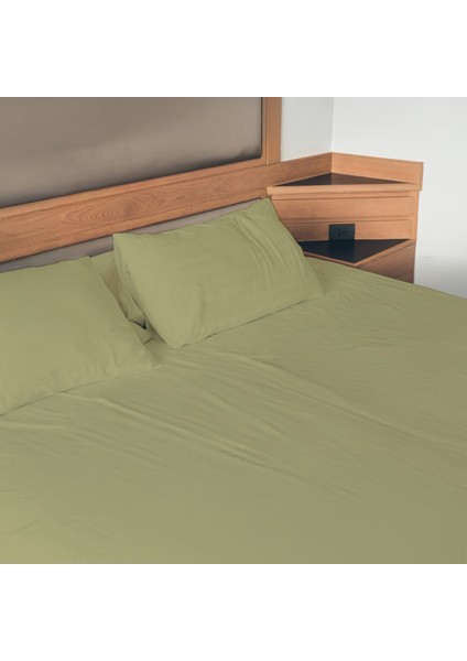 | Purecomfort | Doğal Pamuk Çift Kişilik Lastikli Çarşaf Seti | 160X200 35 cm Yükseklik | Adaçayı