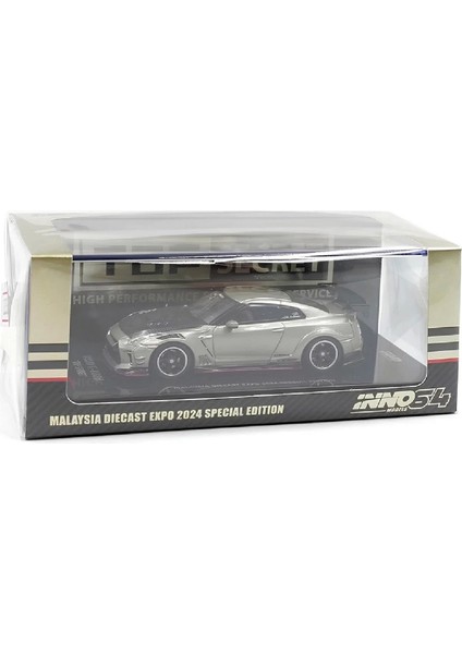 1:64 Diecast Nissan Skyline Gt-R R35 'top Secret" Malaysia Diecast Expo 2024 Inno Model Araba
