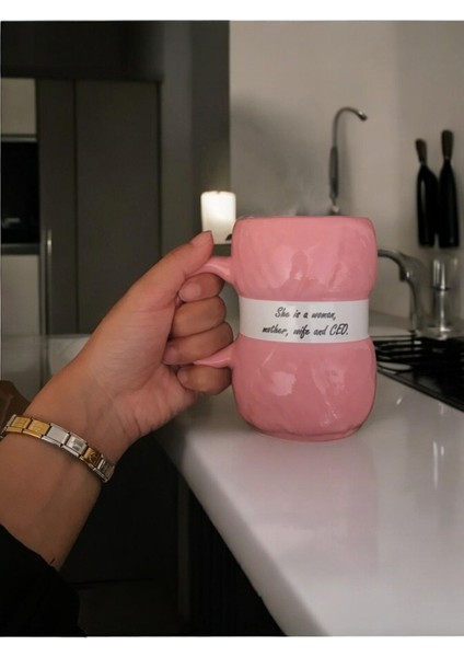 Yumak Kupa Örgü Kupa Yumak Şeklinde Lüx Seramik Kupa , Mug , Çay Fincanı , Nescafe Fincanı