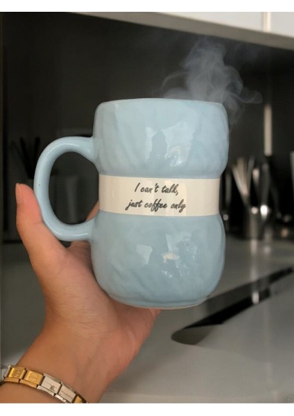 Yumak Kupa Örgü Kupa Yumak Şeklinde Lüx Seramik Kupa , Mug , Çay Fincanı , Nescafe Fincanı