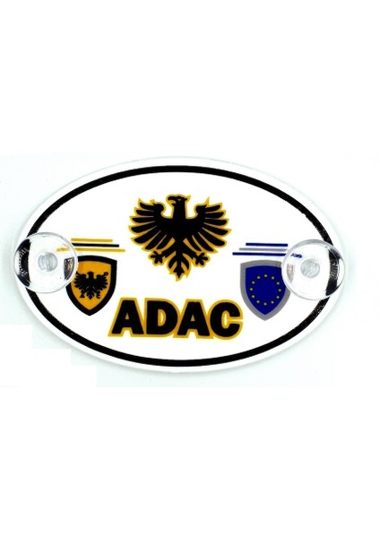 Etiketçilere Özel Oval Adac Cam Süsü Pleksi Vantuzlu Arma (552068055)