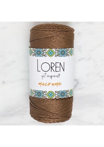 Macrame Kahverengi El Örgü Ipi - Rm 0200 - 34349