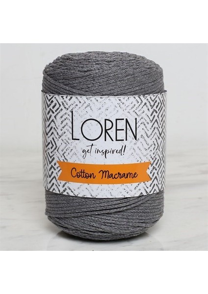 Loren Cotton Macrame Gri - R082 - 34357