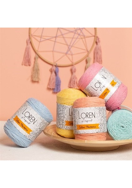 Loren Cotton Macrame Gri - R082 - 34357