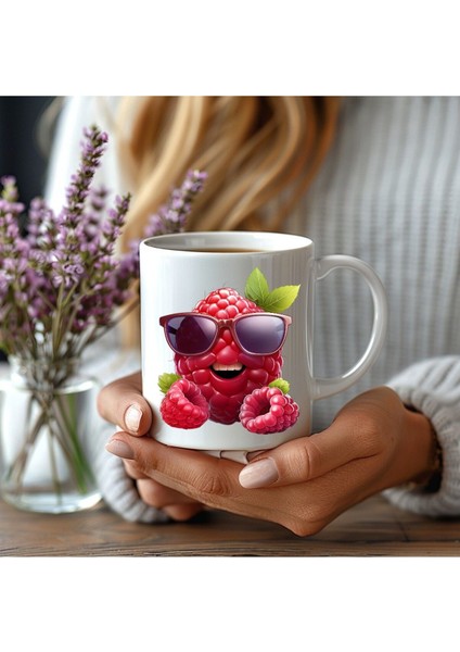 Meyve Emoji Şeklinde 3 Boyutlu Tasarım Seramik Kupa Mug - Hediyelik Kupa Bardak modelleri