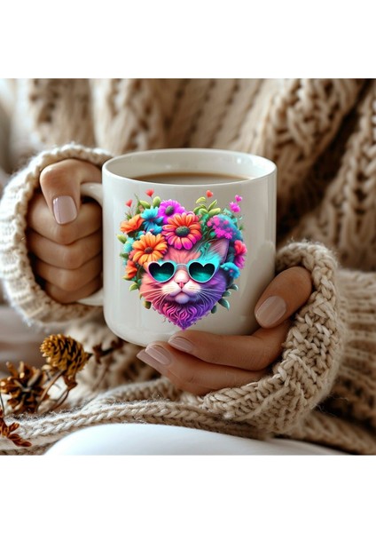 Kedi Baskılı 3D Tasarım Seramik Kupa Mug - Hediyelik Kupa Bardak fiyatları