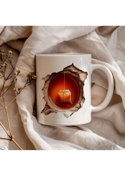 Sallama Çay Baskılı 3D Tasarım Seramik Kupa Mug - Hediyelik Kupa Bardak modelleri