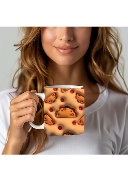 Meyve Baskılı 3D Tasarım Seramik Kupa Mug - Hediyelik Kupa Bardak - Meyve Çeşitleri modelleri