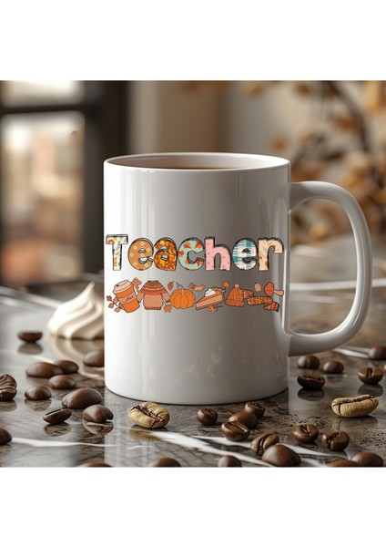 Öğretmen Temalı Özel Tasarım Seramik Kupa Mug - Hediyelik Kupa Bardak - Teacher fiyatları