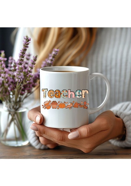 Öğretmen Temalı Özel Tasarım Seramik Kupa Mug - Hediyelik Kupa Bardak - Teacher modelleri