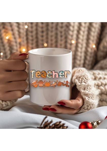 Öğretmen Temalı Özel Tasarım Seramik Kupa Mug - Hediyelik Kupa Bardak - Teacher indirimleri