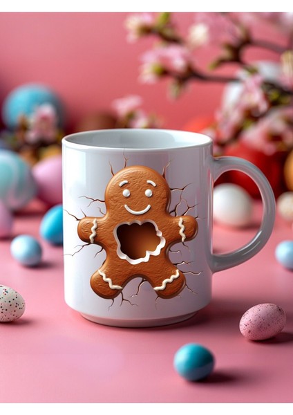 Kurabiye Temalı 3 Boyutlu Tasarım Seramik Kupa Mug - Hediyelik Kupa Bardak fiyatları