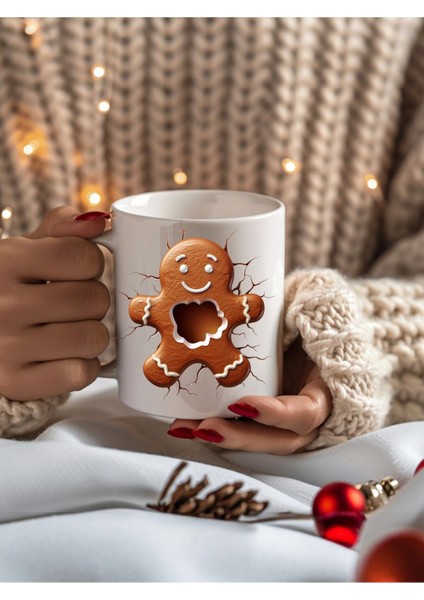 Kurabiye Temalı 3 Boyutlu Tasarım Seramik Kupa Mug - Hediyelik Kupa Bardak modelleri