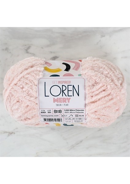 Mery Pudra Pembesi El Örgü İpi- M401 - 34309