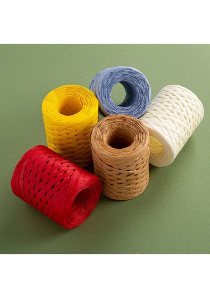 Natural Raffia 90 gr Açık Mavi Kağıt Ip - 27 modelleri