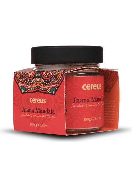 Jnana Mandala Sandal Ağacı Kokulu Doğal Soya Mum (180 Gr)