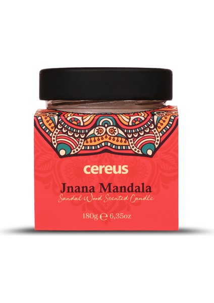 Jnana Mandala Sandal Ağacı Kokulu Doğal Soya Mum (180 Gr)