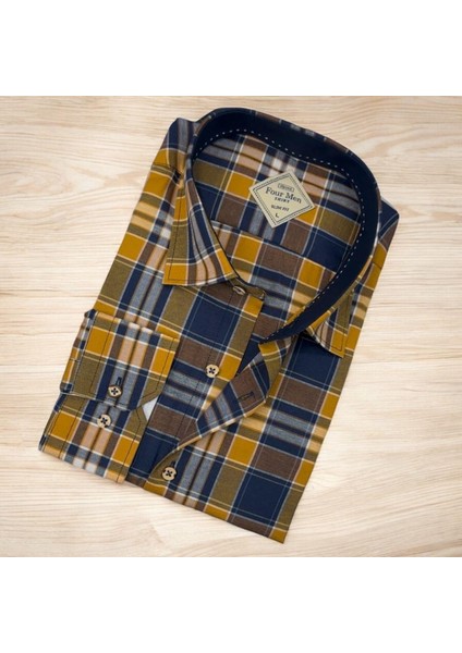 Pamuklu Uzun Kollu Oxford Erkek Gömlek (Regular Kalıp)