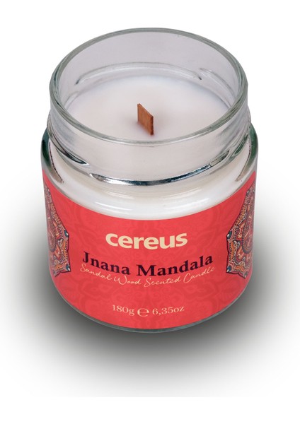 Jnana Mandala Sandal Ağacı Kokulu Doğal Soya Mum (180 Gr)