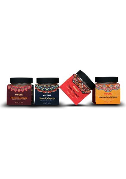 Jnana Mandala Sandal Ağacı Kokulu Doğal Soya Mum (180 Gr)