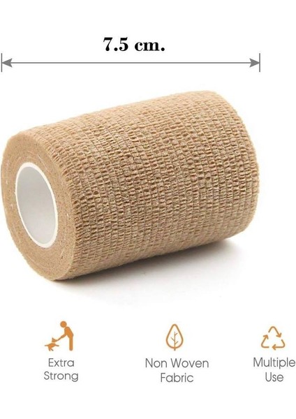 Koban Bandajı - Kendinden Yapışkanlı Bandaj - Coban Bandajı - Elastik Sargı Bandajı - Koban Bandajı 7.5cmx4.5 M. indirimleri