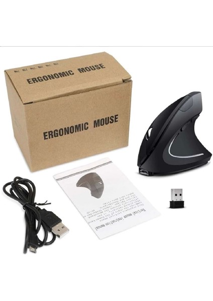 Mouse Bilek Destekli Ergonomik Kablosuz Dikey Mouse Vertical Gamer Mouse Fare