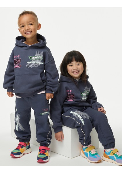 Pamuklu Desenli Jogger Pantolon (2-8 Yaş)