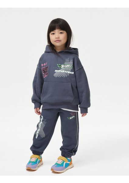 Pamuklu Desenli Jogger Pantolon (2-8 Yaş)
